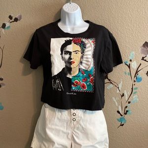 Frida Kahlo  cropped T-shirt S